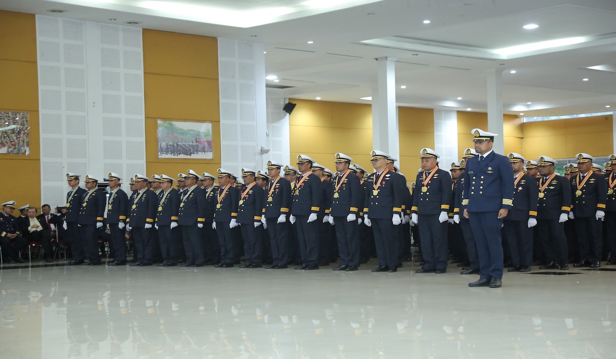 Pelantikan Perwira Transportasi Laut Politeknik Pelayaran Banten