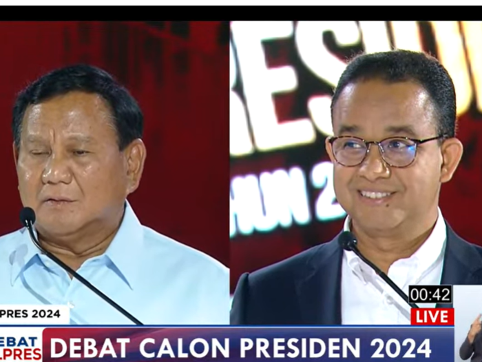 Prabowo Subianto dan Anies Baswedan.