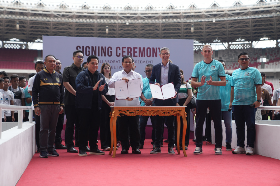 Ketum PSSI Erick Thohir mengapresiasi kerjasama yang dilakukan Akademi Sepak Bola Garudayaksa