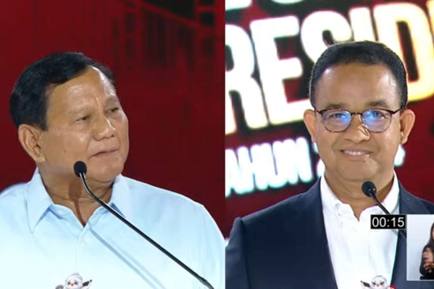 Prabowo Subianto (kiri) dan Anies Baswedan.