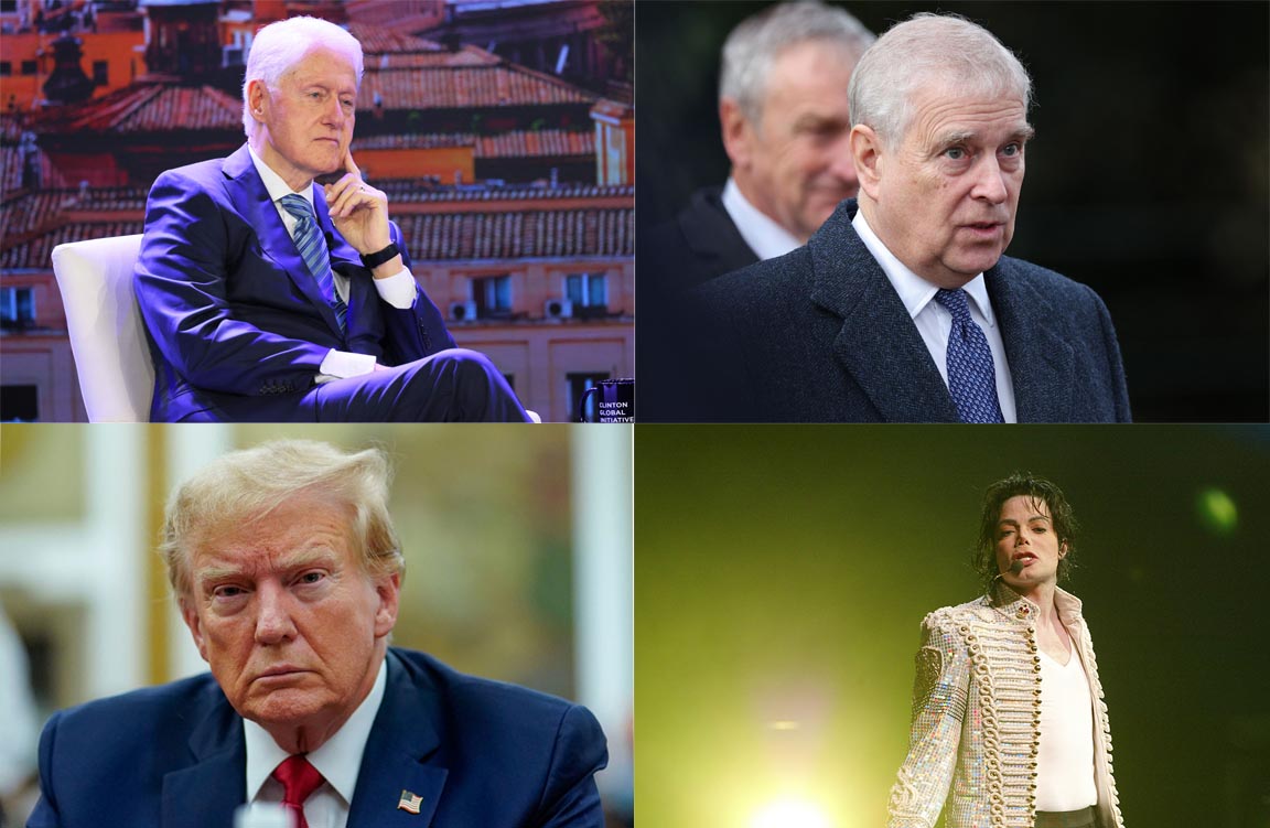 Pangeran Andrew, Donald Trump, Bill Clinton, Michael Jackson, dan David Copperfield disebut dalam dokumen terkait pelecehan seksual.