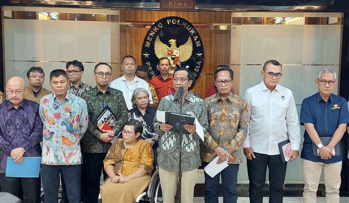 Menteri Koordinator Politik Hukum, dan Keamanan (Menkopolhukam) Mahfud MD 