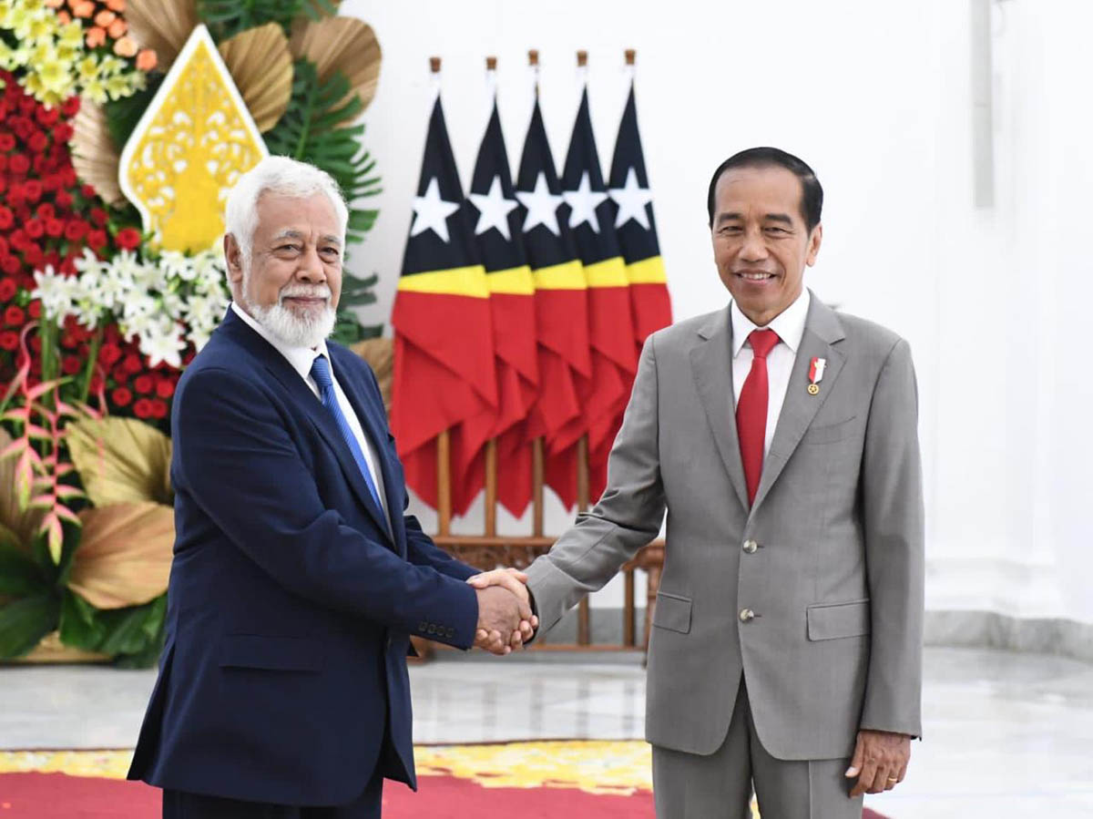 PM Timor Leste Xanana Gusmao mendoakan Pemilu 2024 Indonesia berjalan lancar saat bertemu Presiden Joko Widodo.