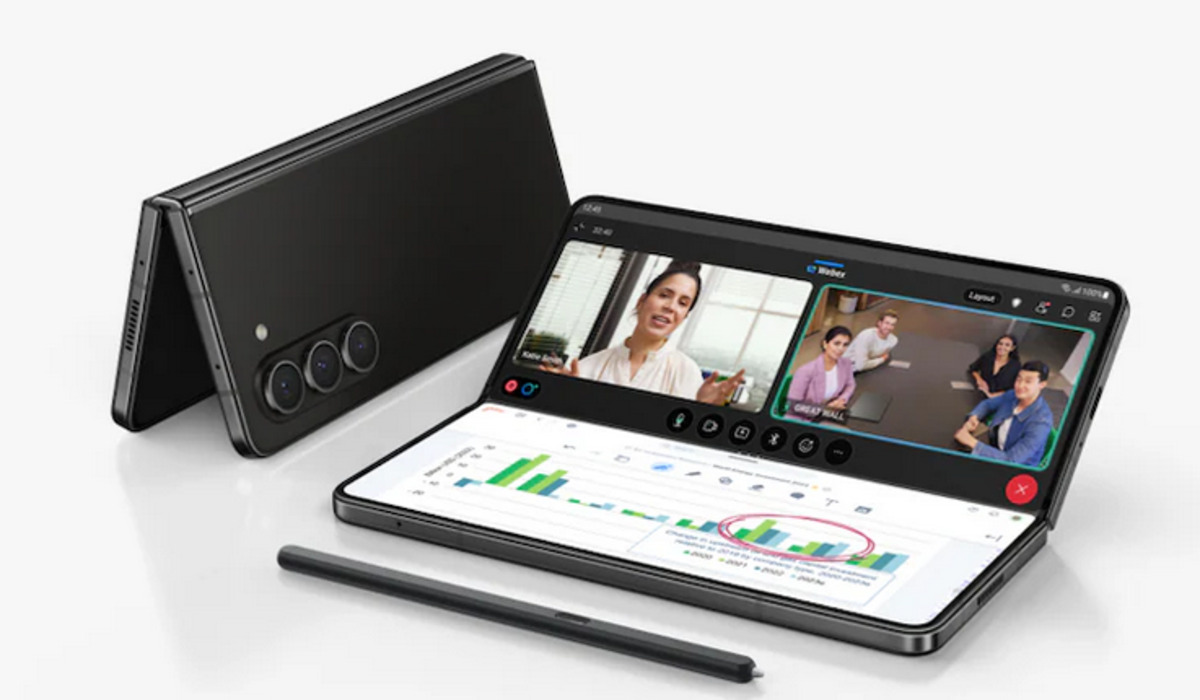 Salah satu smartpnone lipat Samsung, Galaxy Z Fold5.