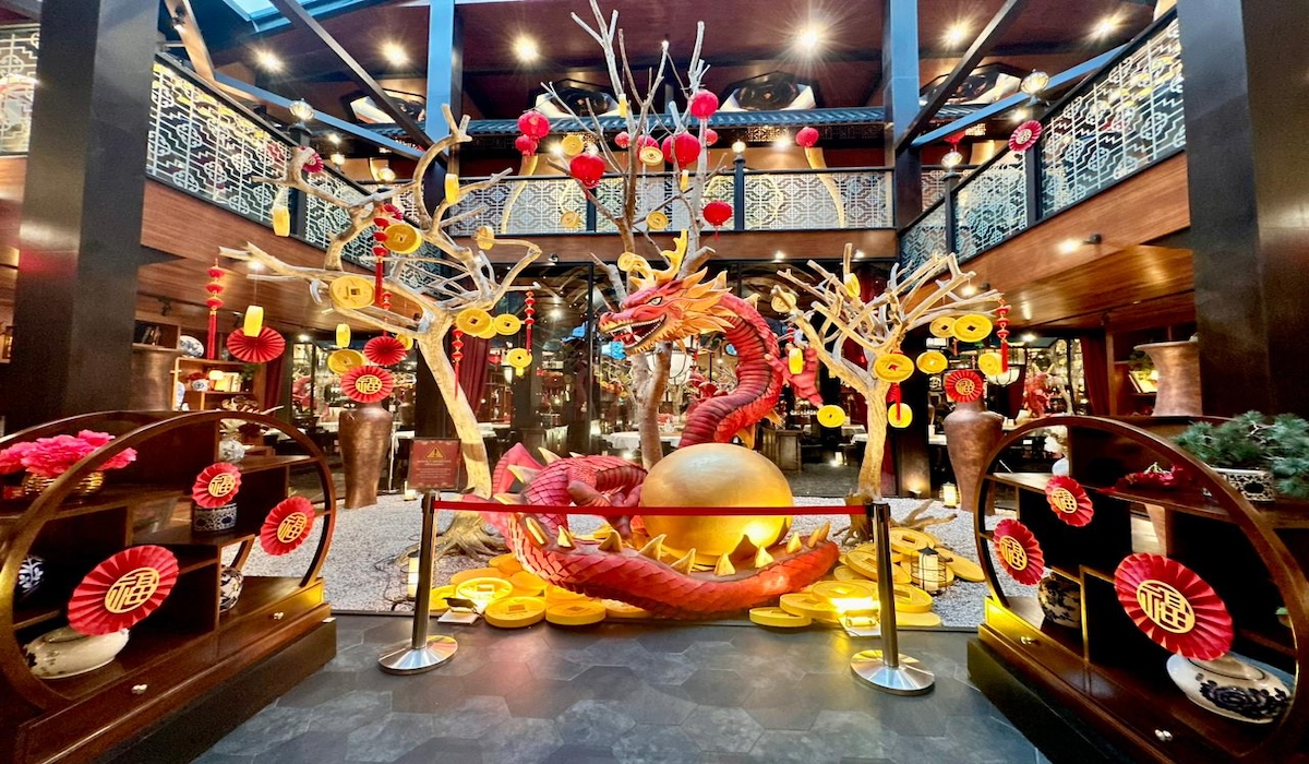 Dekorasi khusus Twelve Chinese Dining menyambut tahun baru imlek 2024