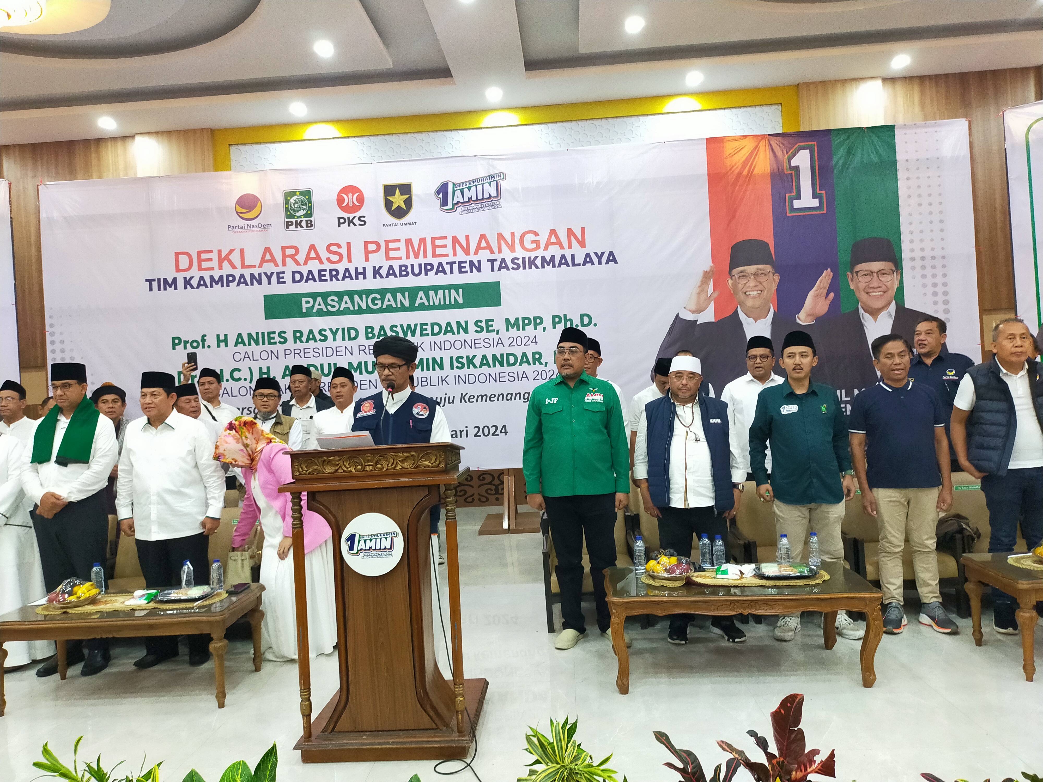 Deklarasi Pemenangan untuk Pasangan Anies Baswedan dan Muhaimin Iskandar di Tasikmalaya