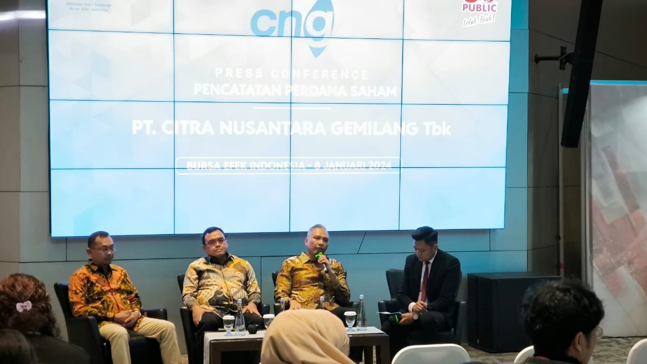 Direksi CGAS memaparkan rencana bisnis perseroan ke depan. Saham CGAS bergerak volatile dalam perdagangan hari pertamanya di bursa.