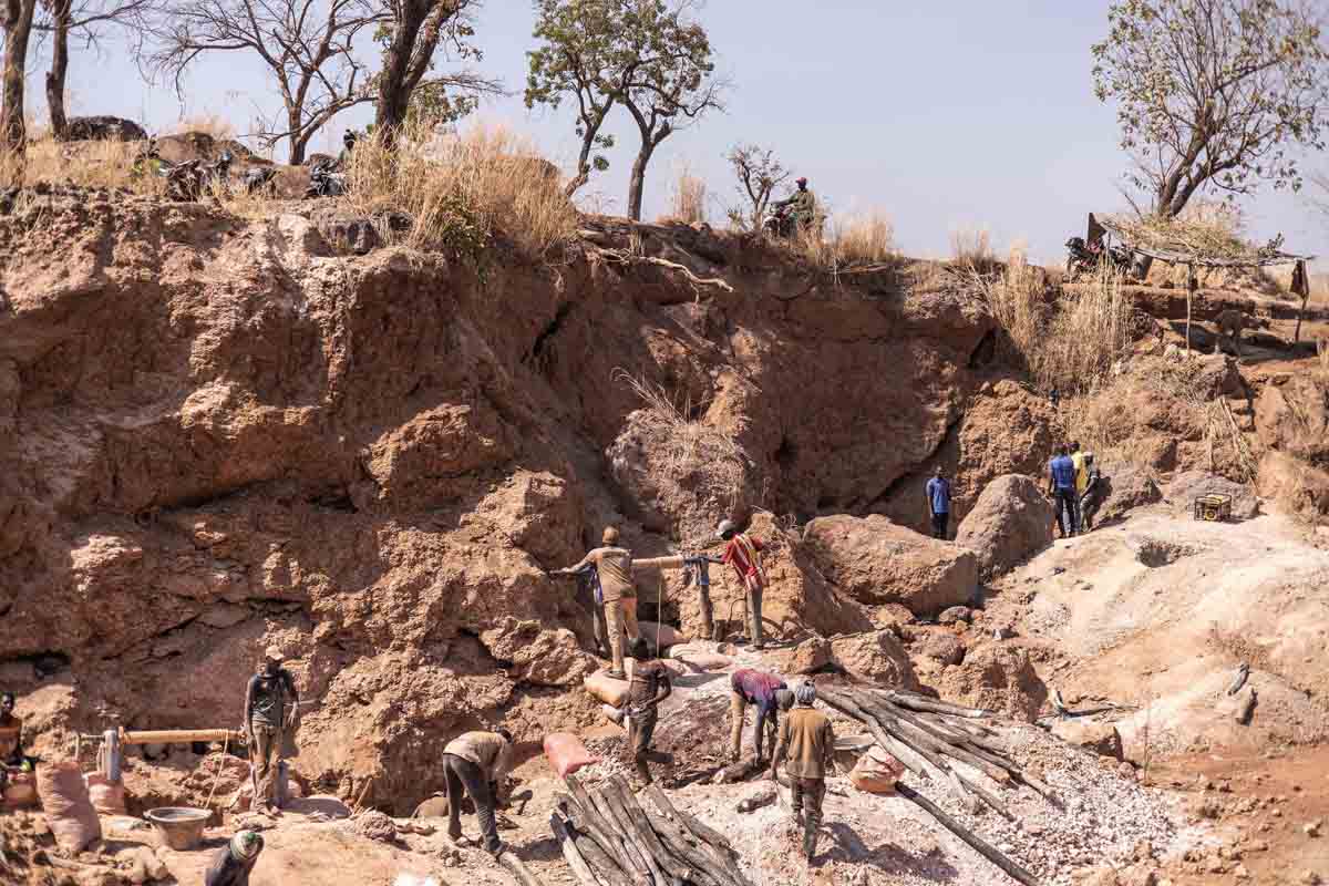 Ilustrasi - tambang emas di Mali