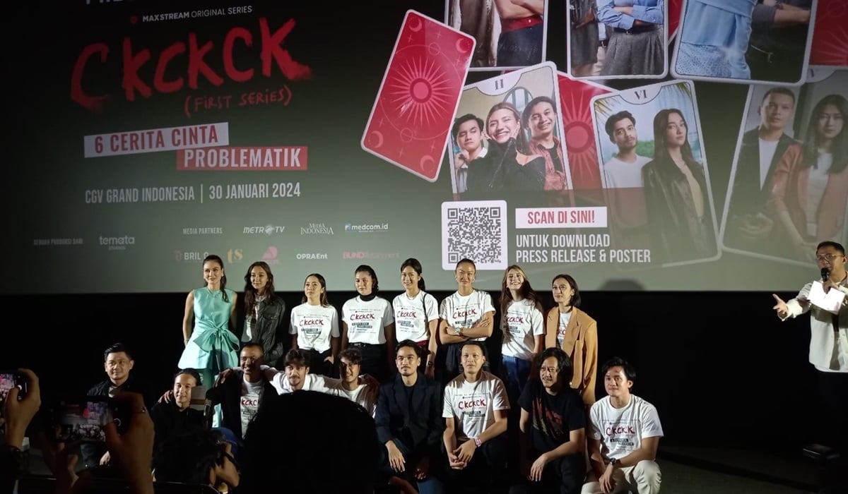 Gala premier CKCKCK First Series di CGV Mall Grand Indonesia, Selasa (30/1).