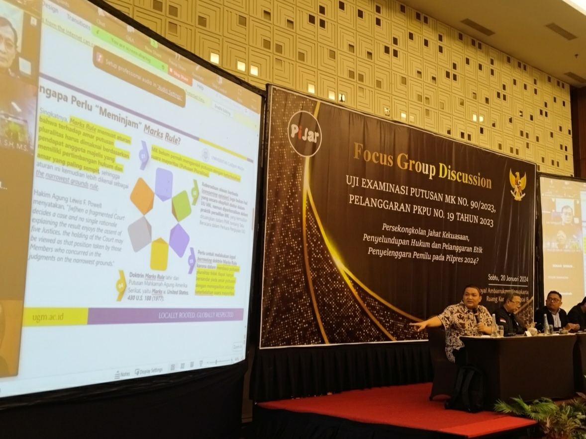 Para hukum tata negara merasa gelisah atas Putusan MK No 90/2023 tentang usia Capres-Cawapres.