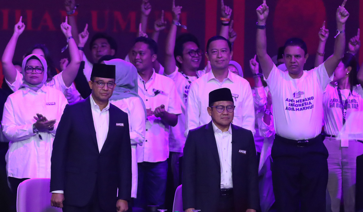 Capres dan Cawapres nomor urut satu Anies Baswedan dan Muhaimin Iskandar.
