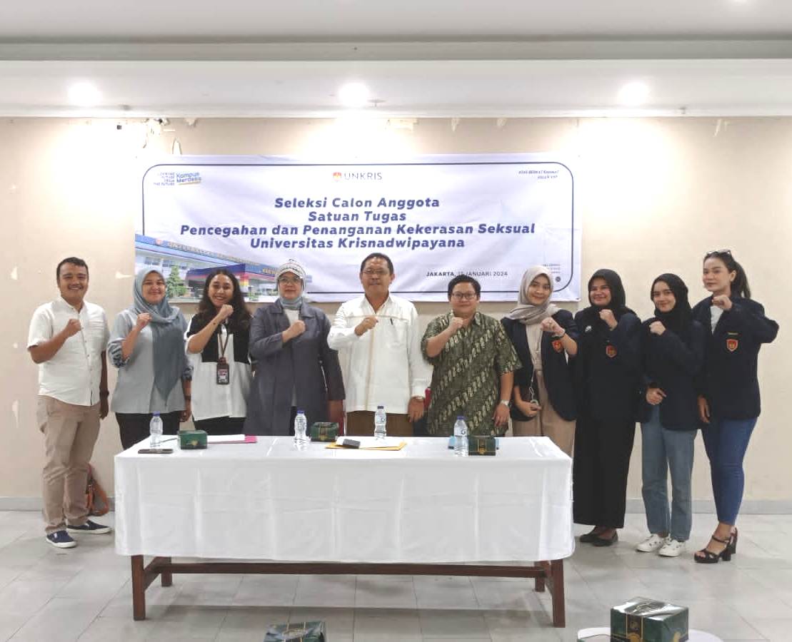 Unkris Gelar Uji Publik Calon Satgas Penanganan Kekerasan Seksual