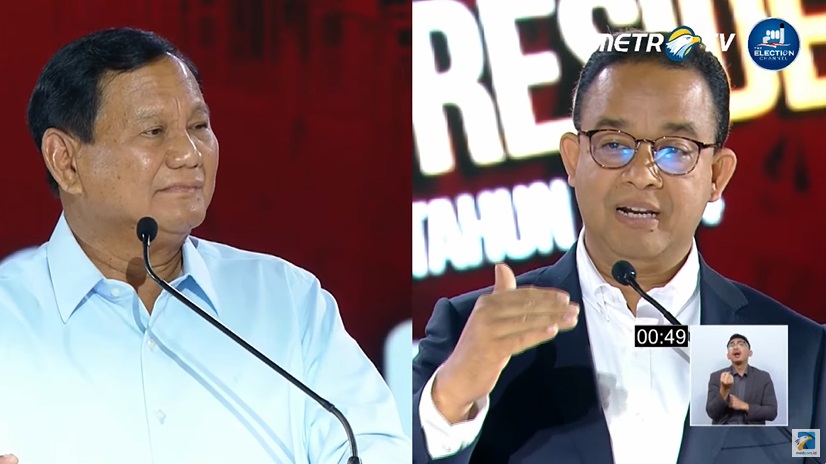 Prabowo Berkali-kali Sebut Anies dan Ganjar Keliru Pegang Data