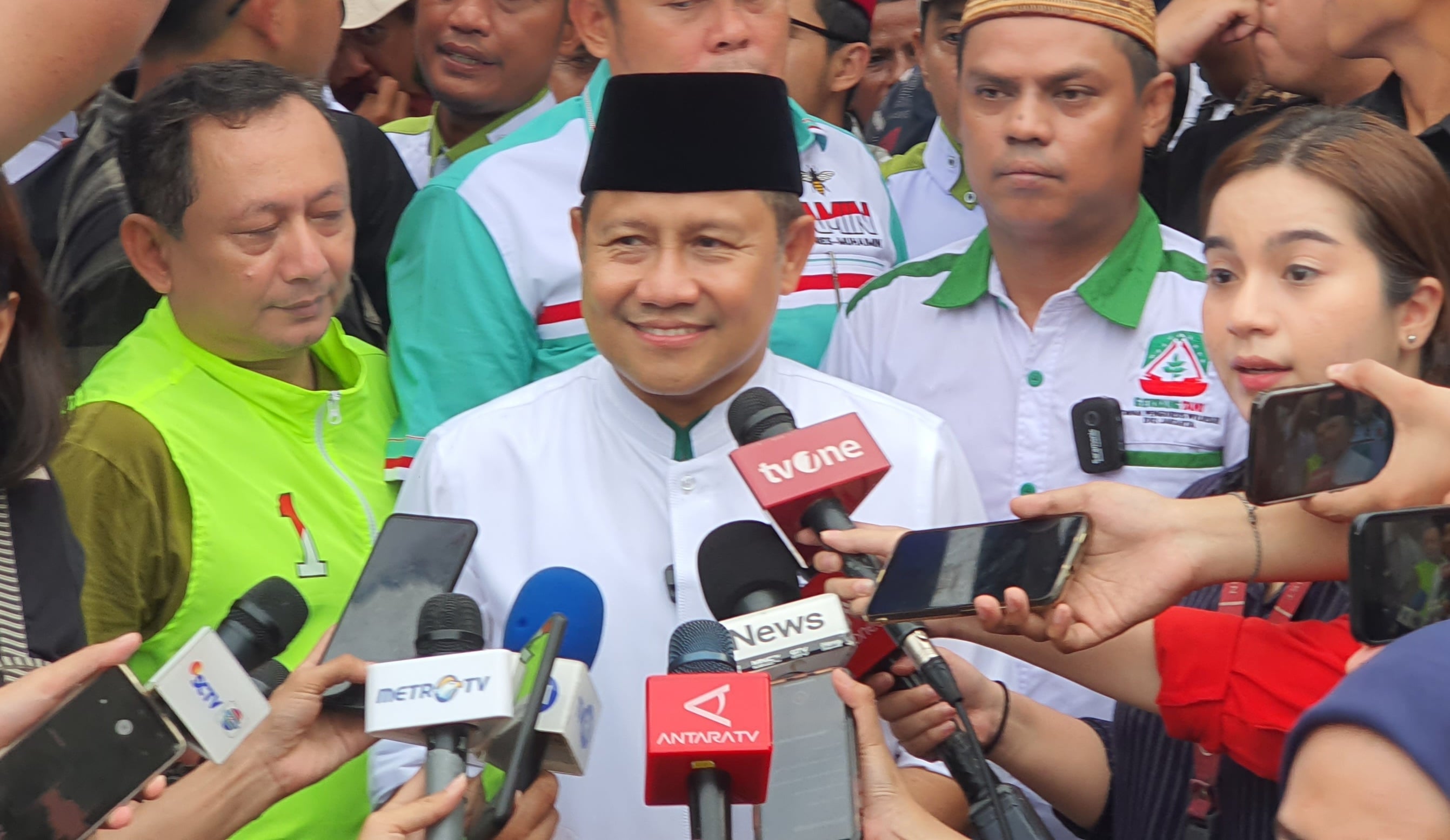 Cawapres nomor urut 1 Muhaimin Iskandar alias Cak Imin. 