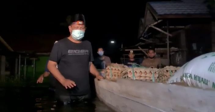 Bantuan untuk para korban bencana di Kalimantan Selatan