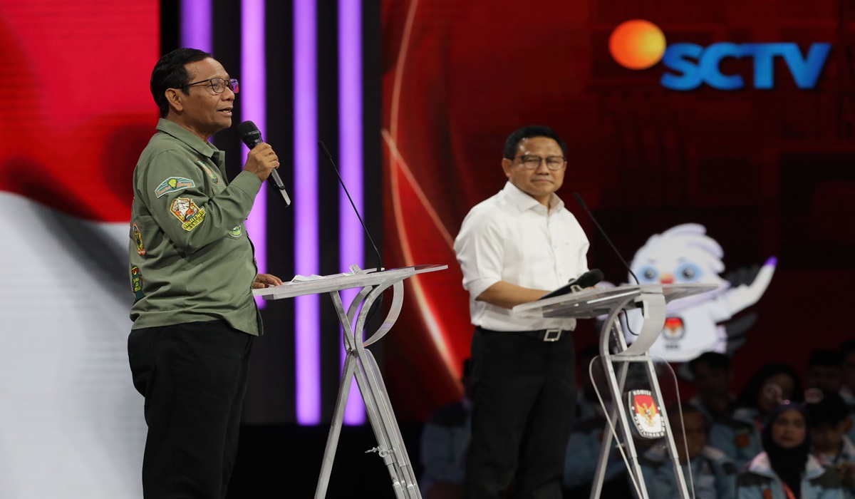 Mahfud dan Muhaimin Tampil Apik di Debat Cawapres Kedua