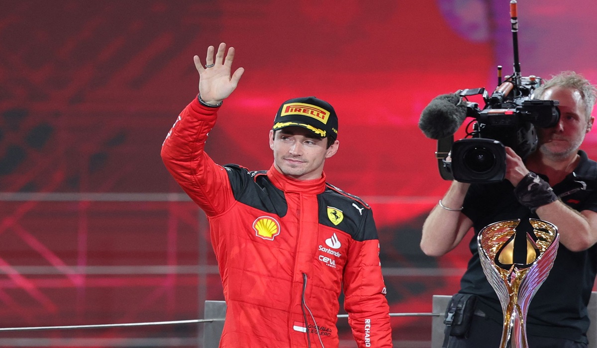 Pembalap Ferrari Charles Leclerc