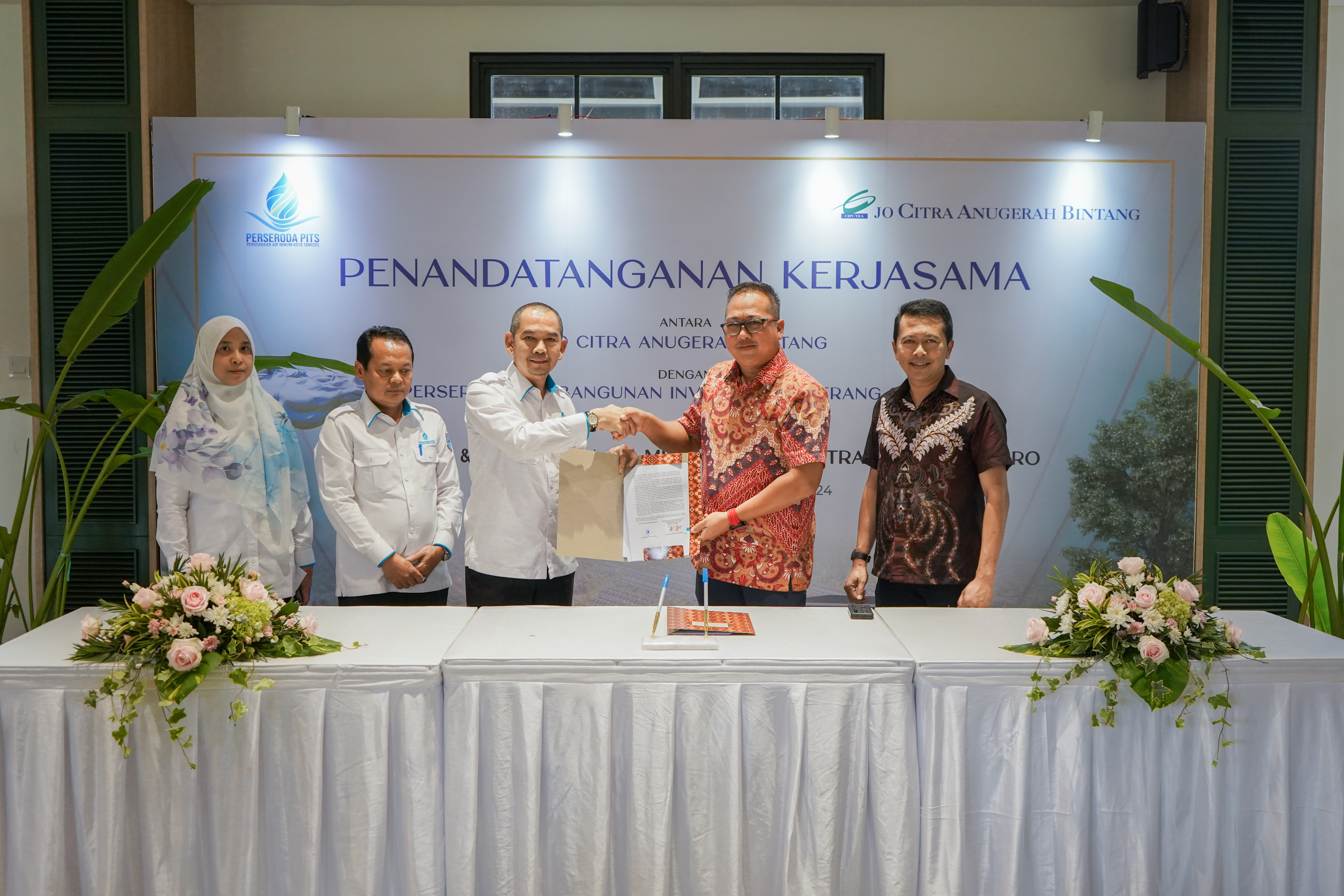 Penandatanganan kerja sama dilakukan antara Citra Anugerah Bintang JO dari Ciputra Group