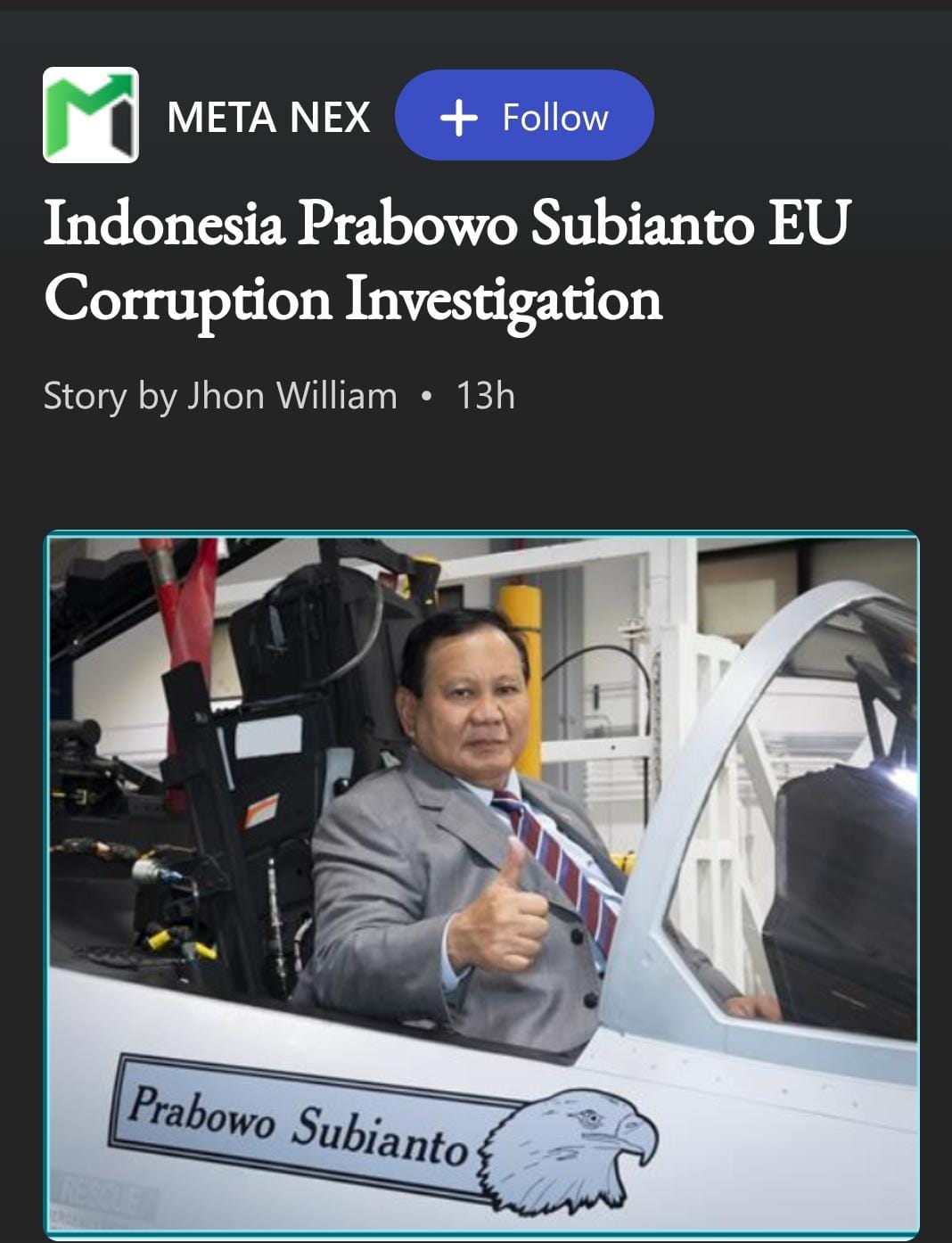 Forum Militer di Dunia Maya Ramai Mendebatkan Isu Korupsi Menhan Prabowo 