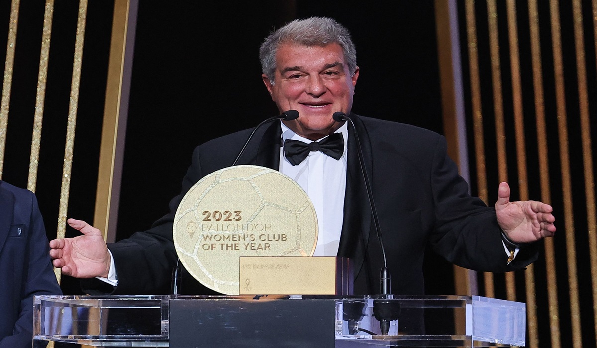 Presiden Barcelona Joan Laporta