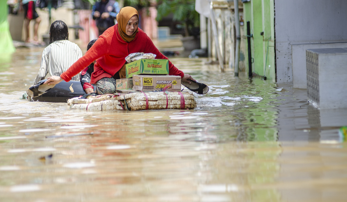 Ilustrasi. Banjir di kawasan Dayeuhkolot, Bandung.