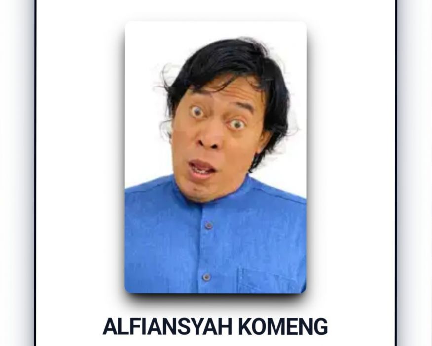Foto komedian Komeng di Surat Suara DPD
