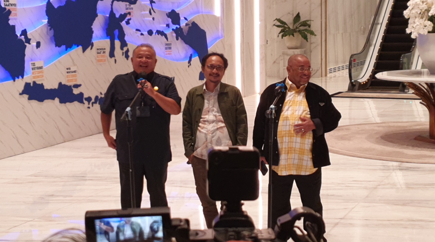 Tiga Sekjend Koalisi Perubahan melaksanakan rapat di NasDem Tower