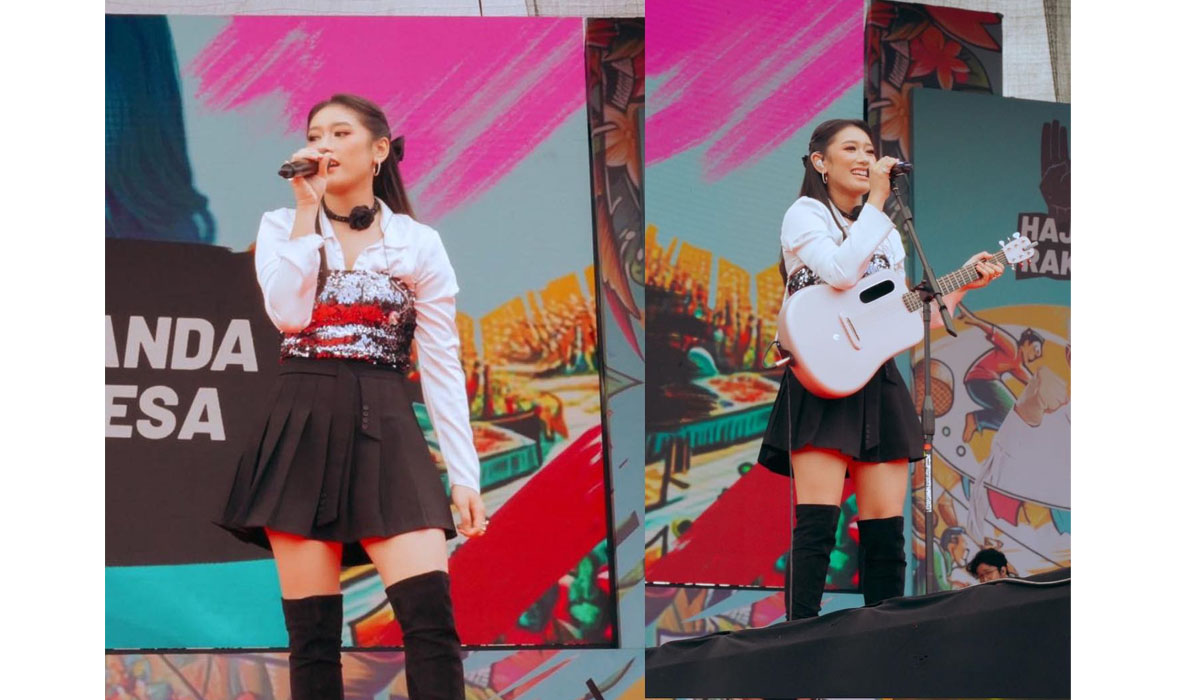 Amanda Caesa, memiliki banyak hobi, seperti bermain musik dan menggambar, memutuskan menekuni dunia tarik suara dengan sukses. 