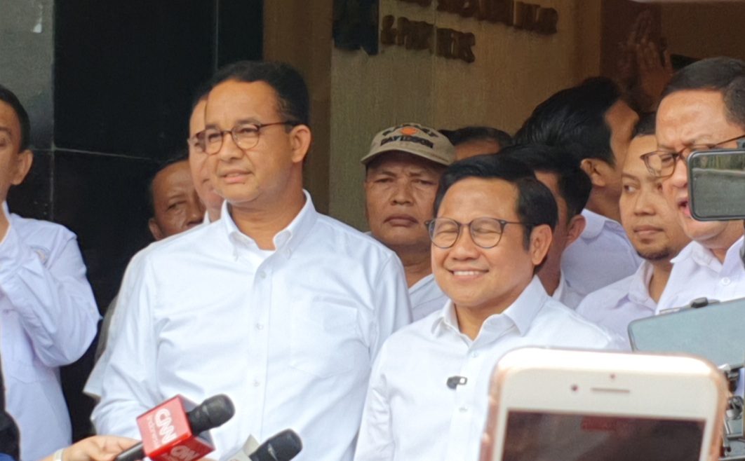 Pasangan calon presiden dan wakil presiden nomor urut 1 Anies Baswedan - Cak Imin