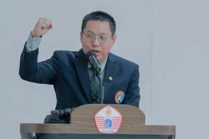 Ketua Umum PB PTMSI Peter Layardi Lay.