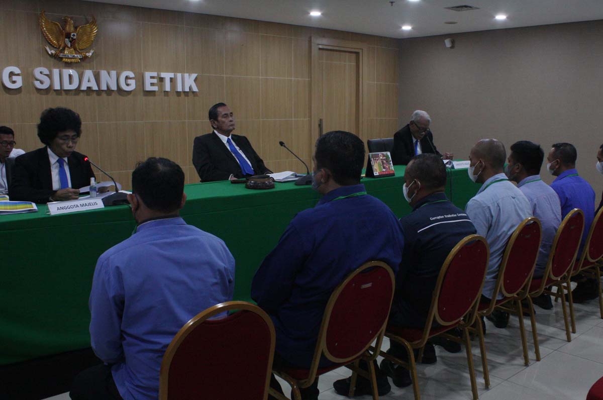 Dewas saat sidang pembacaan vonis terhadap Kasus pelanggaran etik terkait pungutan liar atau pungli Rutan KPK