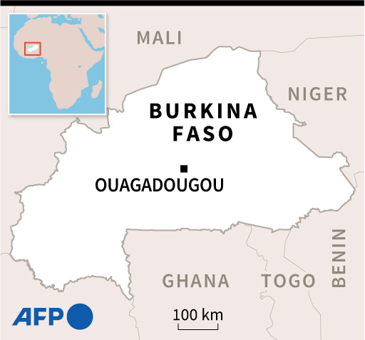 Peta Burkina Faso, negara yang dilanda perang saudara