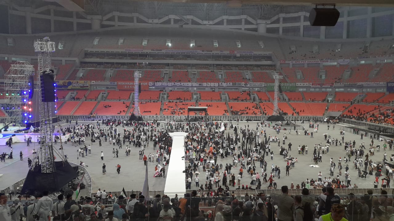 JIS Sudah Ramai Pendukung Anies-Muhaimin