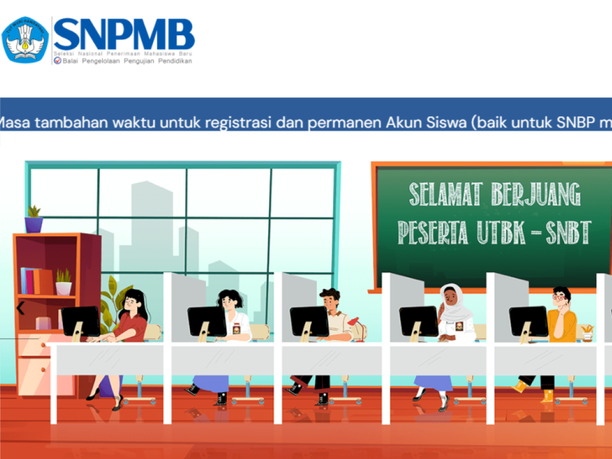 Gambar utama di situs web Kemendikbud.