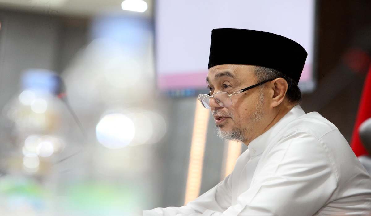 KETUA Deputi Saksi dan Pengorganisasian Tim Nasional pemenangan pasangan Anies-Muhaimin (Timnas AMIN) Tamsil Linrung 