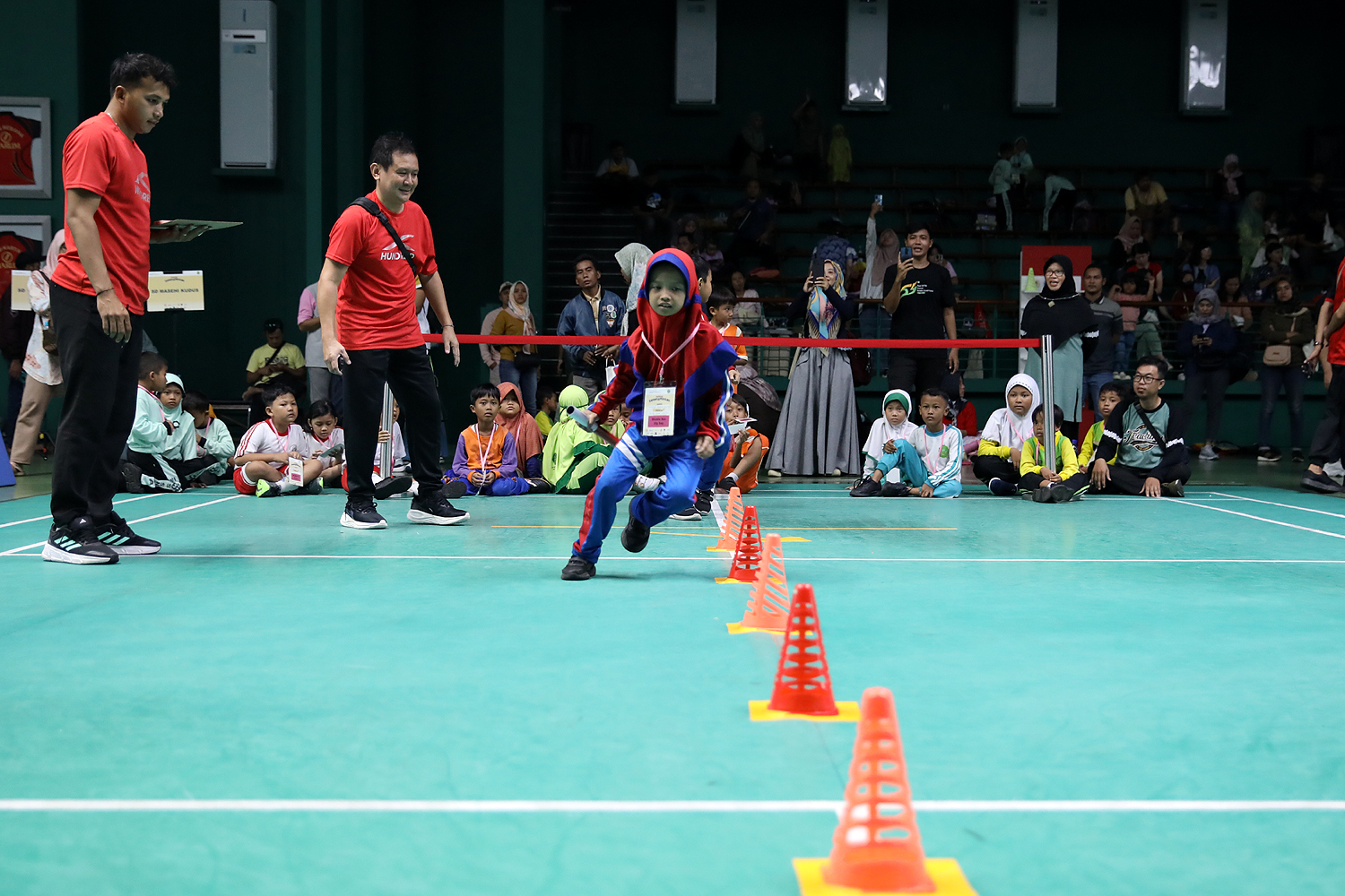Festival SenengMinton 2024 di GOR Djarum, Jati, Kudus, Jawa Tengah.