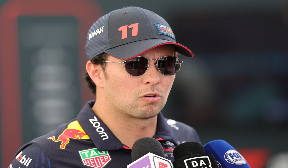 Pembalap tim Red Bull Sergio Perez