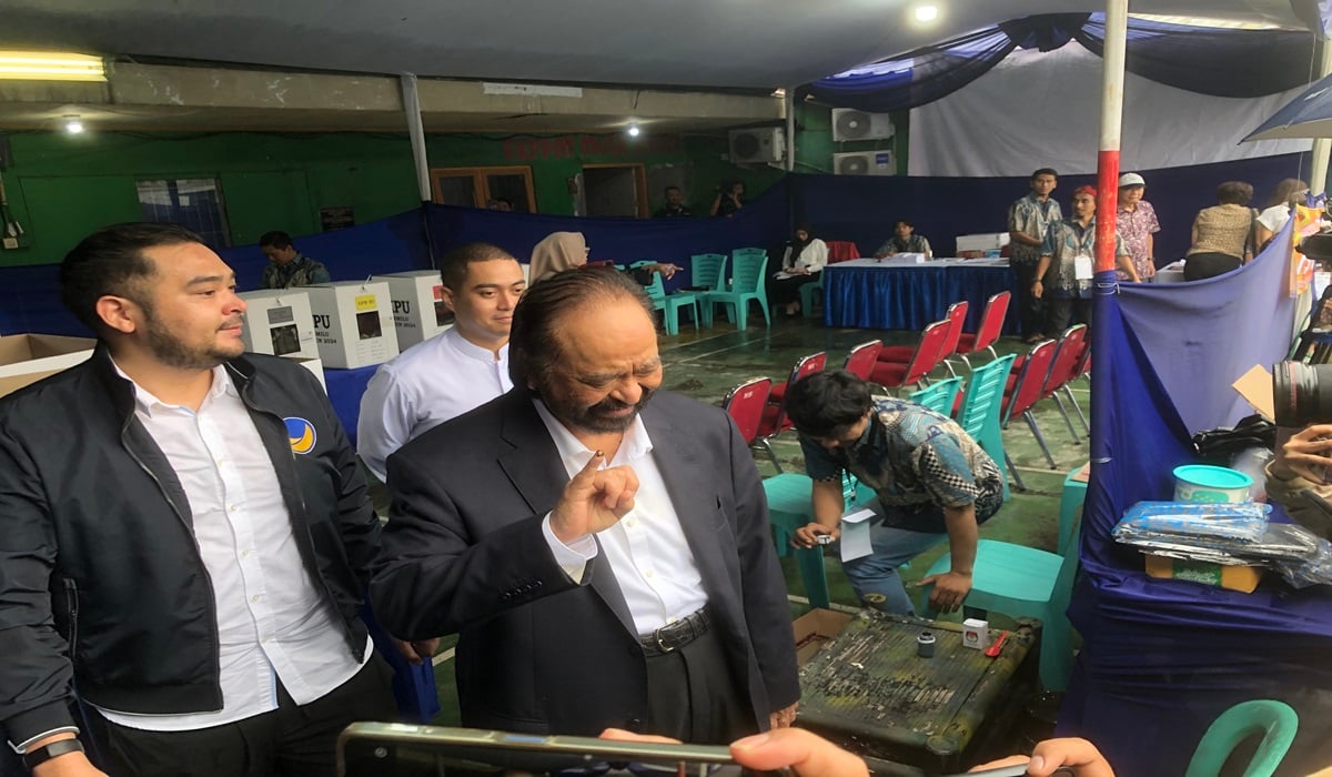 Surya Paloh Selesai Menggunakan Hak Pilihnya