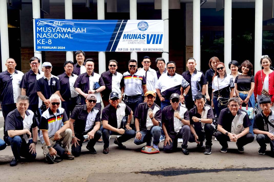 Munas ke-8 Mercedes-Benz SL Club Indonesia (MBSL) di Jakarta, Minggu (25/2).