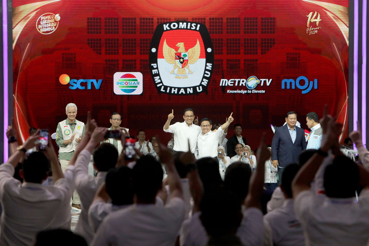 Ilustrasi - Debat capres dan cawapres keempat