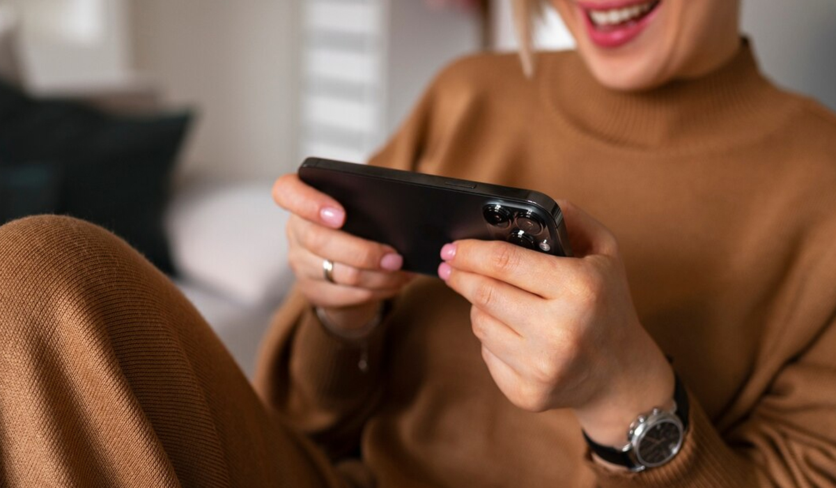 Ilustrasi bermain game offline