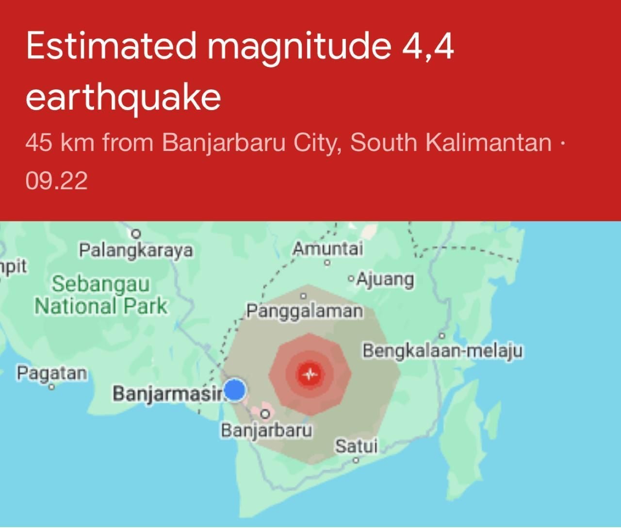 Ilustrasi gempa Kalsel