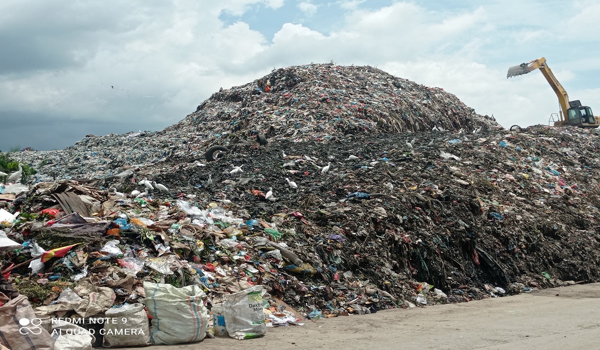 Ilustrasi tumpukan sampah