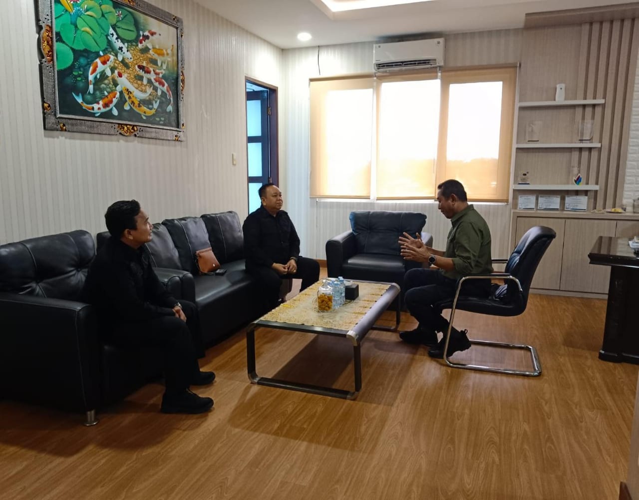 GM PLN UIW Babel, Mohammad Munief Budiman menerima kunjungan Kepala BIN Daerha Provinsi Kepulauan Babel, Jusak Tarigan, S.Sos., M.H.