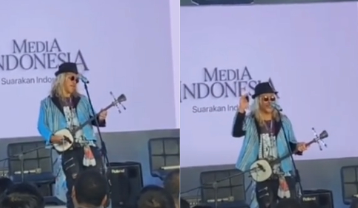 Musisi asal Jepang, Seka Yama, di Festival Kopi Nusantara Media Indonesia, Jumat, 2 Februari 2024.