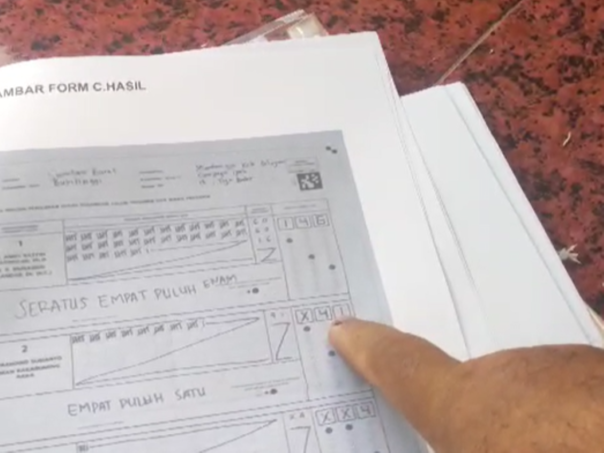 Salah satu TPS di Bukittinggi.