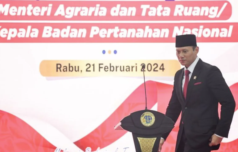 Menteri Agraria dan Tata Ruang/Kepala Badan Pertanahan Nasional (ATR/BPN) Agus Harimurti Yudhoyono