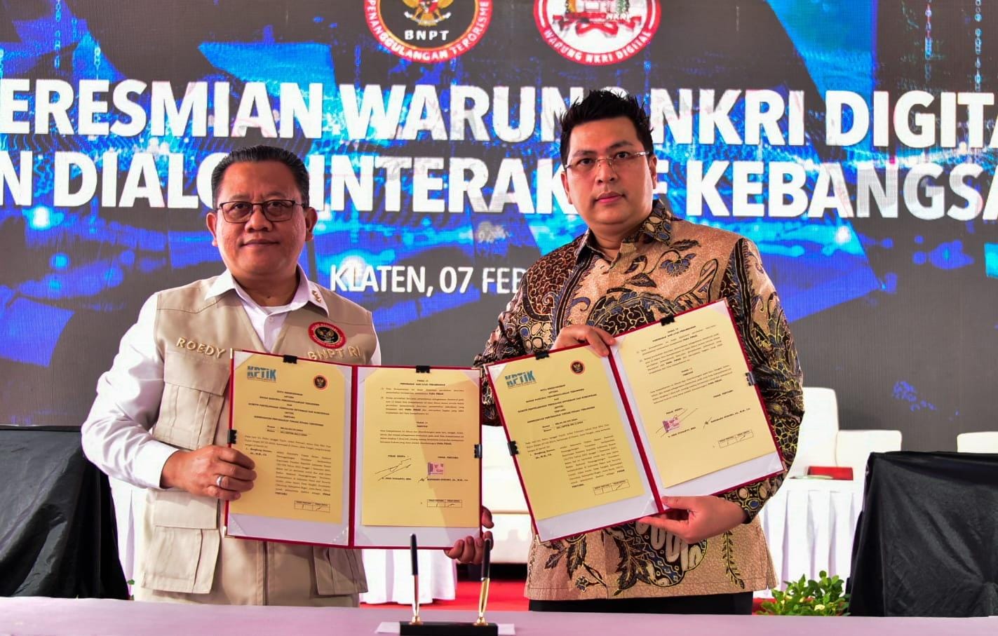 Peluncuran warung NKRI di Klaten, Rabu (7/2).