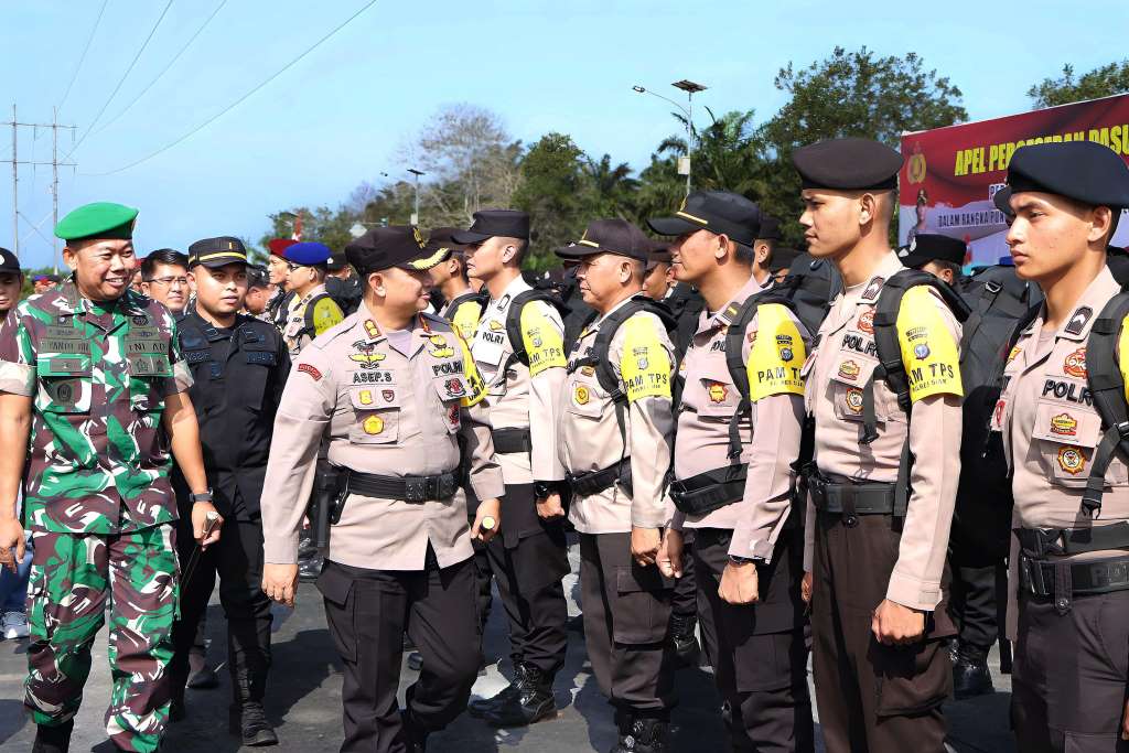 Polres Siak mempersiapkan ratusan personel gabungan untuk mengamankan pelaksanaan pemilihan umum (pemilu) 2024.