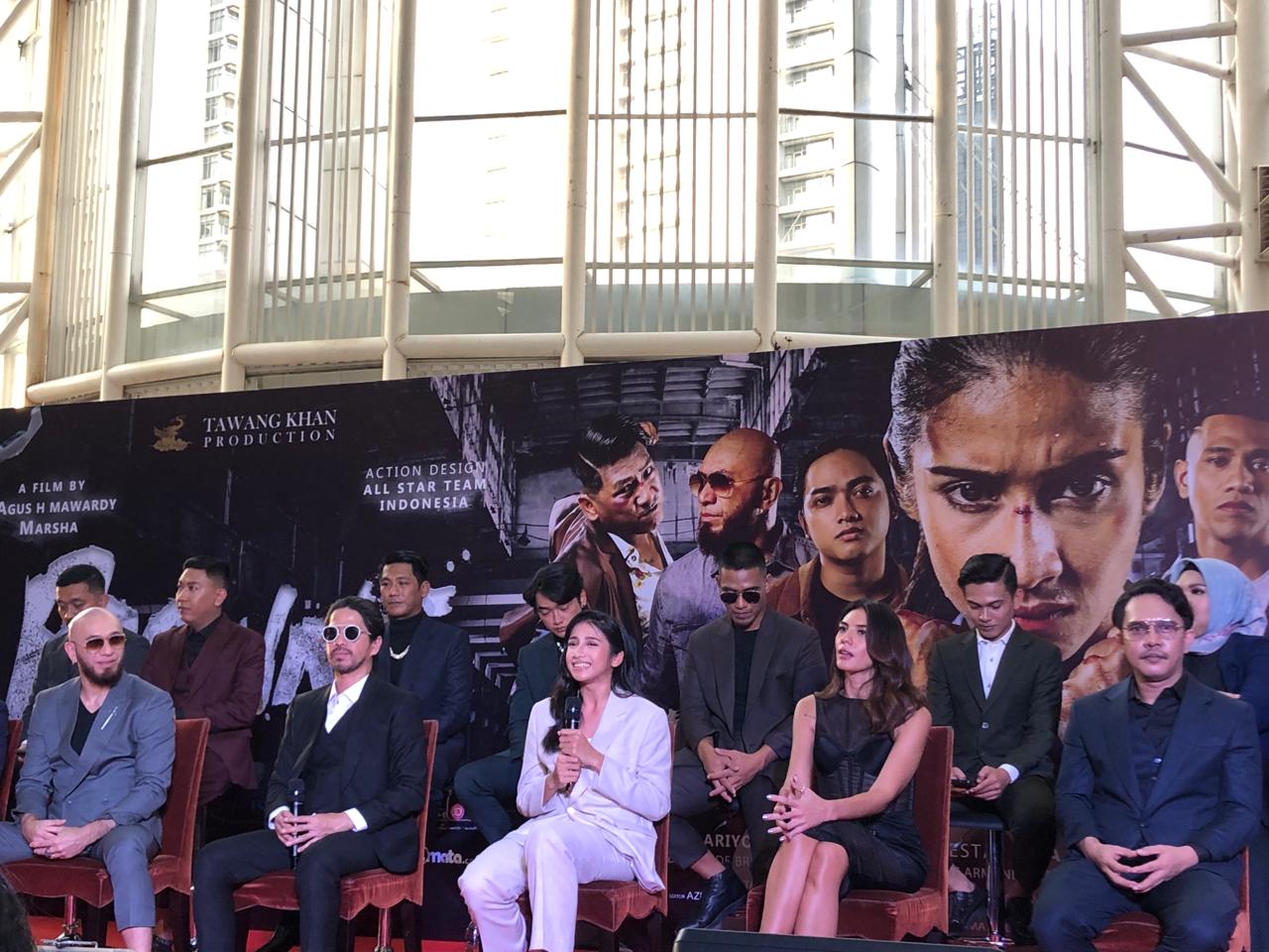 Suasana jumpa pers Bonnie, di Jakarta, Senin (26/2).